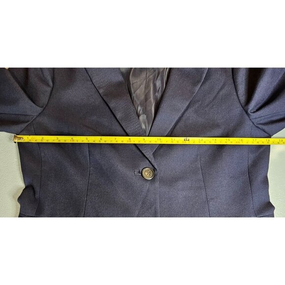 J. Crew Womens 8 Navy Super 120s Wool 2 Button Blazer Jacket - Picture 6 of 9
